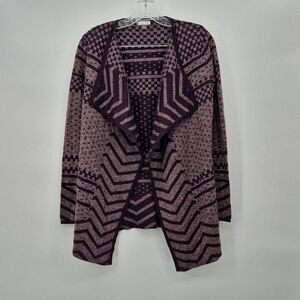 SmartWool Women’s Size S Open Front Cardigan Sweater Avion Purple